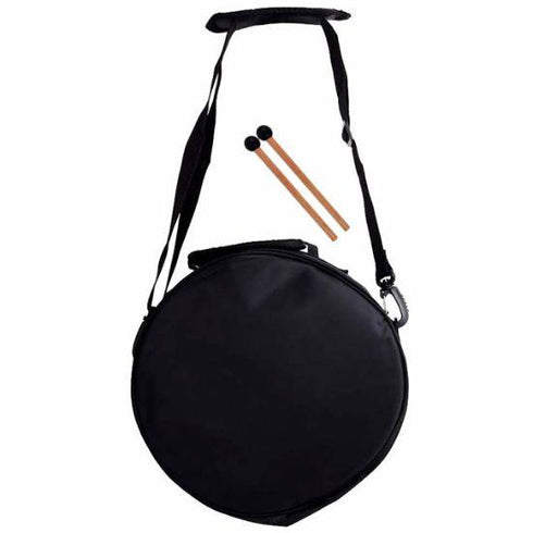 Opus Percussion 12" Metal 11-Note Lotus Carves Style Tongue Drum - Chestnut